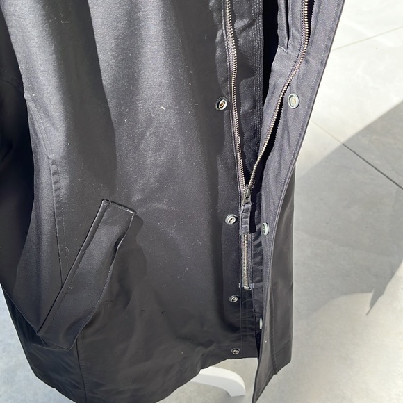 Timberland raincoat cotton thickly lined waterproof vented underarms venting - Picture 9 of 16